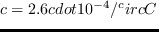 \begin{displaymath}
alphaleft(T_{oce}right)=alphaleft(T_{oce,actuel}right)left(1+ccdot(T_{oce}-T_{oce,actuel}right)
\end{displaymath}