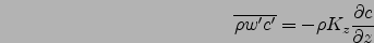 $\overline{\rho w{c}'}$