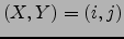 $(X,Y)=(i,j)$
