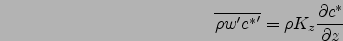 $\displaystyle -{K_z\rho\frac{\partial c}{\partial z}}_{\vert _{{\mbox{surf}}}}=\Sigma$
