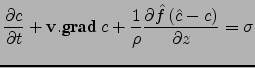 \begin{displaymath}
I=\int_{\mbox{surf}}^\infty c^* \left[\hat{d}(c-\hat{c}) -\h...
...{\partial \hat{c}}{\partial z}+\hat{e}(\hat{c}-c) \right]  dz
\end{displaymath}