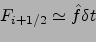 \begin{displaymath}
\rho\frac{\partial c}{\partial t}=
-\frac{\partial \hat{f}\left(c_u-c\right)}{\partial z}
\end{displaymath}
