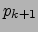 $p_{k+1}$