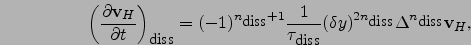 $\ensuremath{\tau_{{\mbox{\small diss}}}}^{{\mbox{\small dyn}}}$