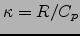 $\kappa=R/C_p$