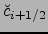 ${\breve{c}}_{i+1/2}$