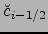 ${\breve{c}}_{i-1/2}$