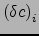${\left(\delta c\right)}_i$