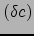 ${\left(\delta c\right)}$