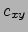 $c_{xy}$
