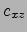 $c_{xz}$