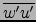 $\overline{w'u'}$