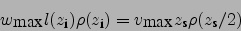 \begin{displaymath}
w_{\mbox{max}}l(z_{\mbox{\footnotesize i}}) \rho(z_{\mbox{\f...
...}}z_{\mbox{\footnotesize s}}\rho(z_{\mbox{\footnotesize s}}/2)
\end{displaymath}