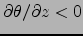 $\partial \theta/\partial z < 0$