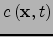 \begin{displaymath}
-\frac{\partial c^*}{\partial t}-{\bf v}.{\mbox{\bf grad}} c^*+\lambda c^* = \mu
\end{displaymath}