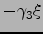 $-\gamma_3\xi $