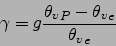 \begin{displaymath}
\gamma= g\frac{{\theta_v}_P - {\theta_v}_e}{{\theta_v}_e}
\end{displaymath}