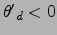 ${\theta'}_d<0$