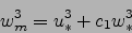 \begin{displaymath}
w_m^3=u_*^3+c_1w_*^3
\end{displaymath}