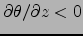 $\partial \theta/\partial z < 0$