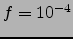 $f=10^{-4}$
