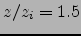 $z/z_i=1.5$