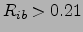 $R_{ib}> 0.21$