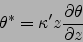 \begin{displaymath}
\theta^*=\kappa ' z \frac{\partial \theta}{\partial z}
\end{displaymath}