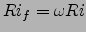 $Ri_f=\omega Ri$