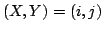 $(X,Y)=(i,j)$